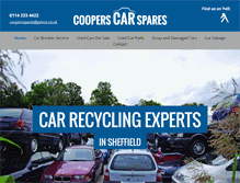 Tablet Screenshot of cooperscarspares.com
